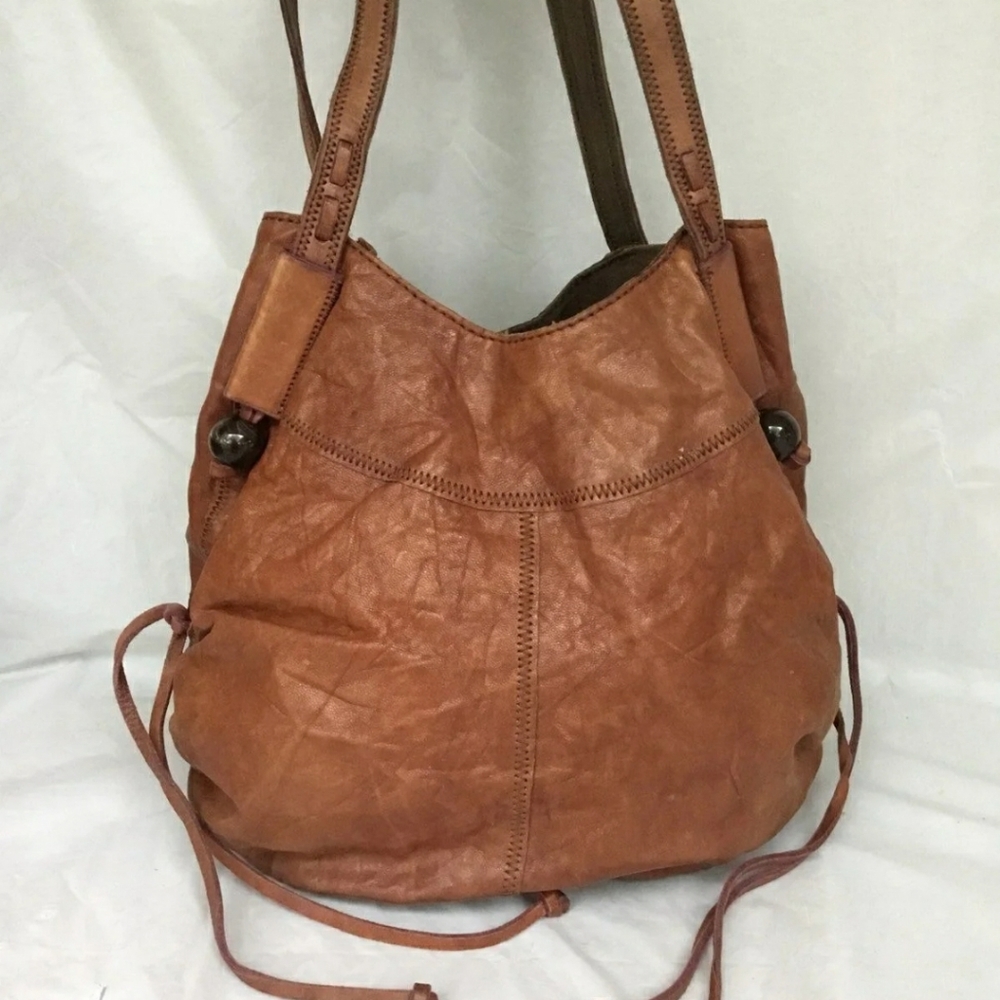 Lucky brand shoulder purse Italian leather